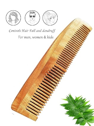 Regular Neemwood Comb 2